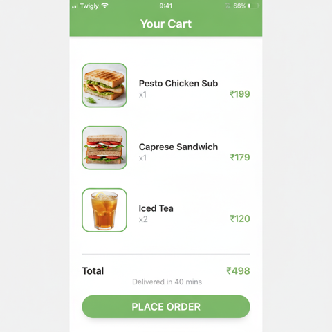 Twigly — cart